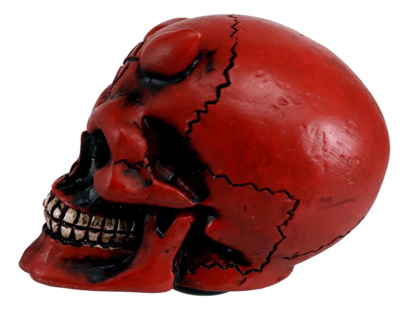 Red Horned Devil Demonic Skull Automobile Car Shift Knob Accessory Cool - Image 5
