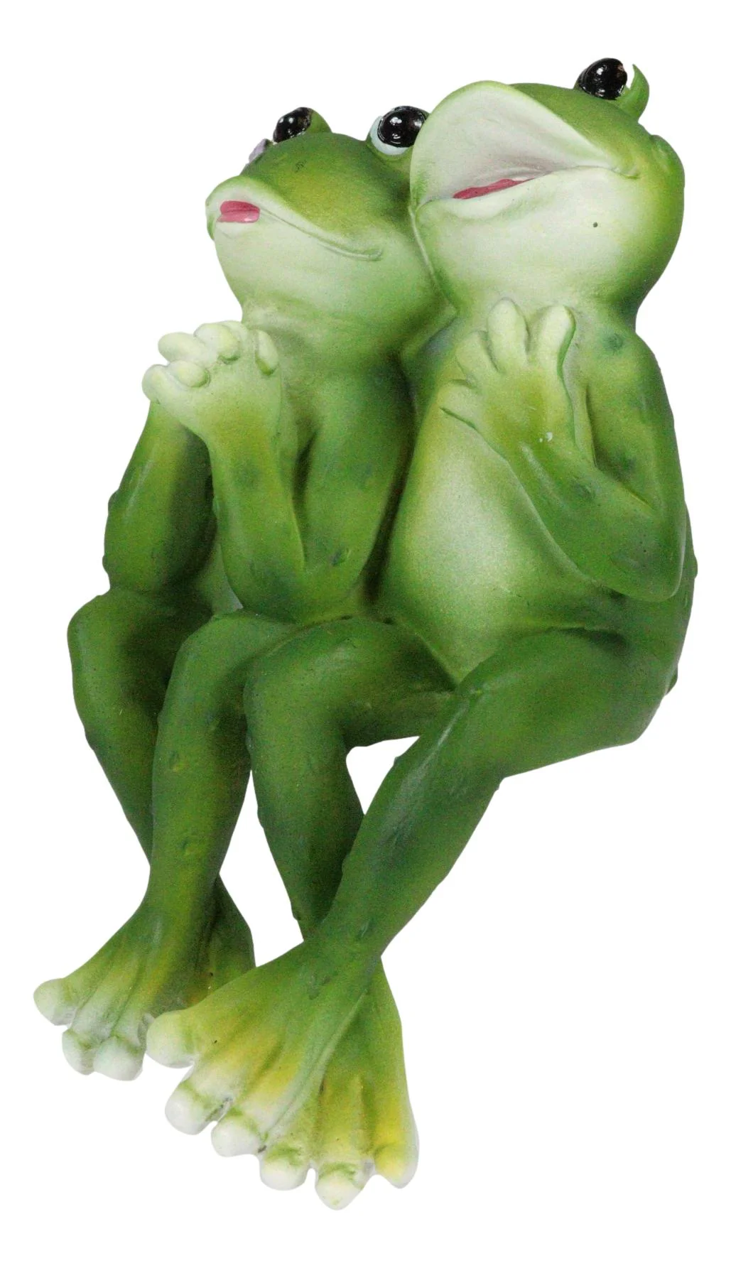 Romantic Frog Couple Sitting Side by Side Bracket Mantelpiece Ledge Shelf Sitter - Image 2