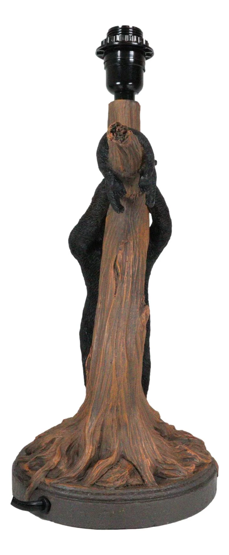 Rustic Cabin Mama Bear And Sleeping Cub On Tree Branch Table Lamp W/Shade Decor - Image 5