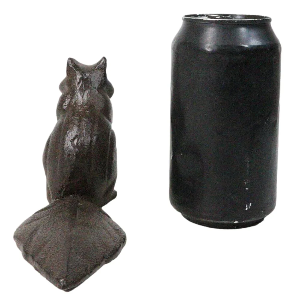 Rustic Cast Iron Standing Chipmunk Squirrel with Long Tail Door Stopper Wedge - Image 6
