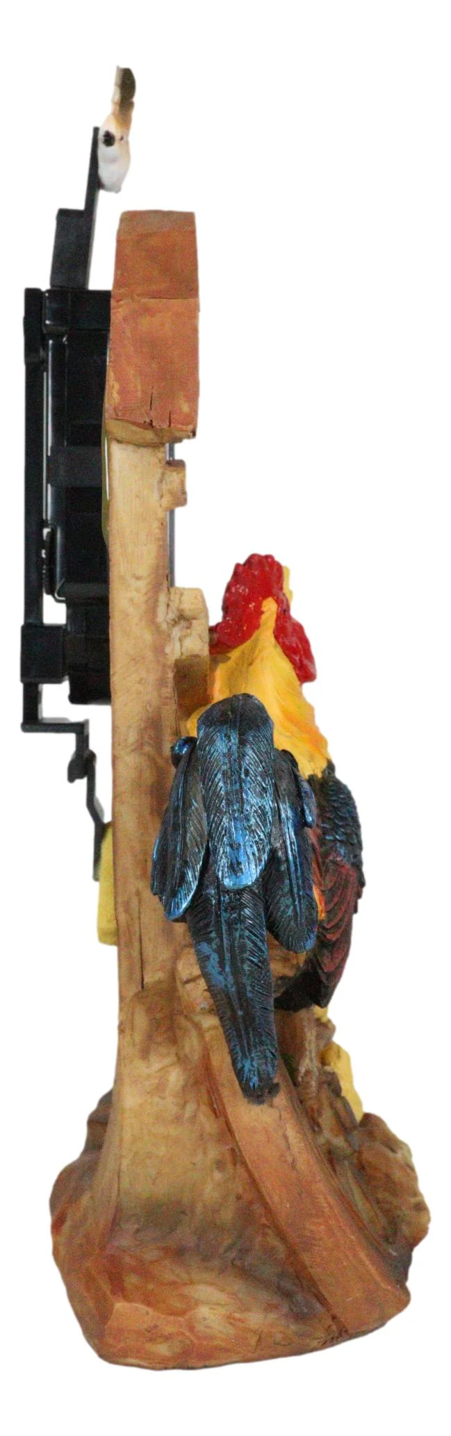 Rustic Country Rooster Hen and Chicks Chicken Family Table Clock With Pendulum - Image 5
