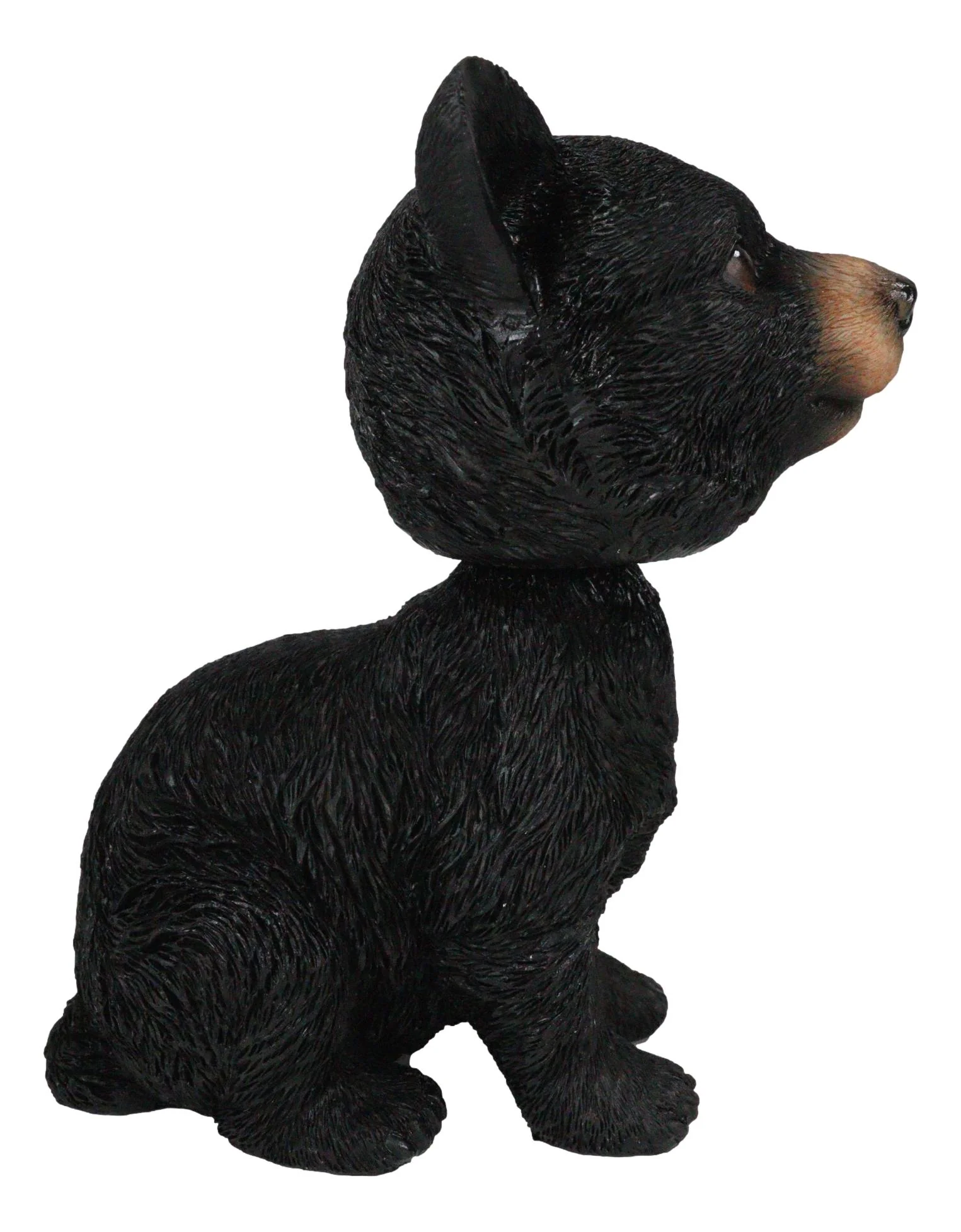 Rustic Country Woodlands Forest Black Bear Cub Bobblehead Decor Figurine 6"H - Image 2