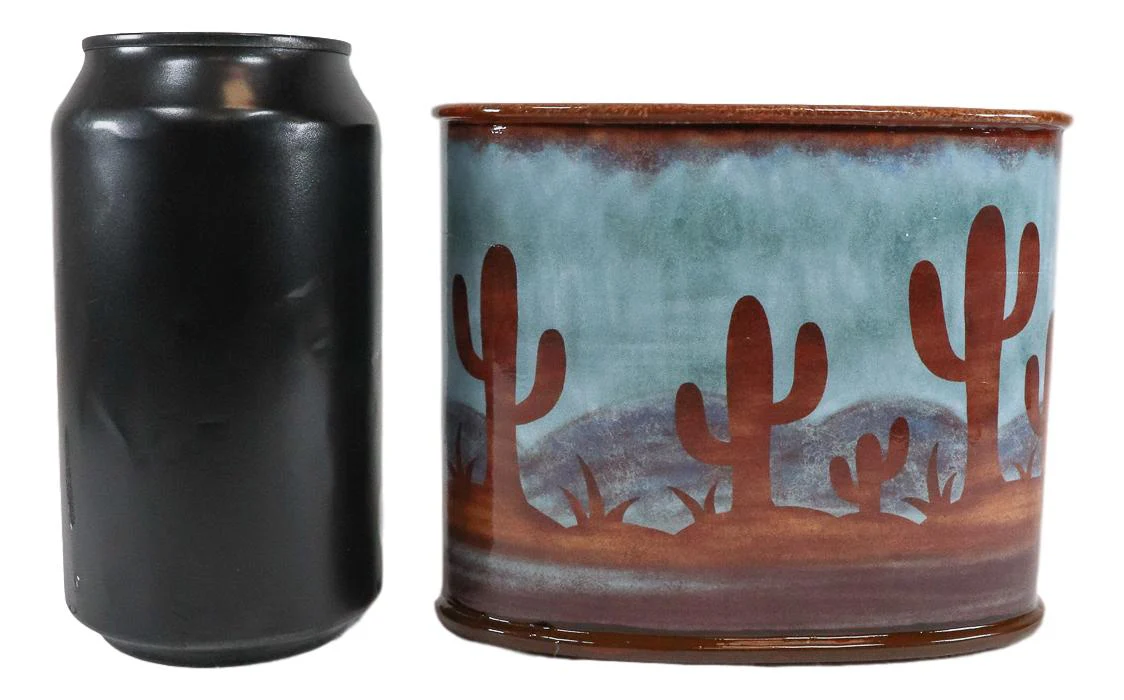 Ebros Rustic Southwestern Desert Cactus Arizona Bathroom Toothbrush Toothpaste Holder - Image 5