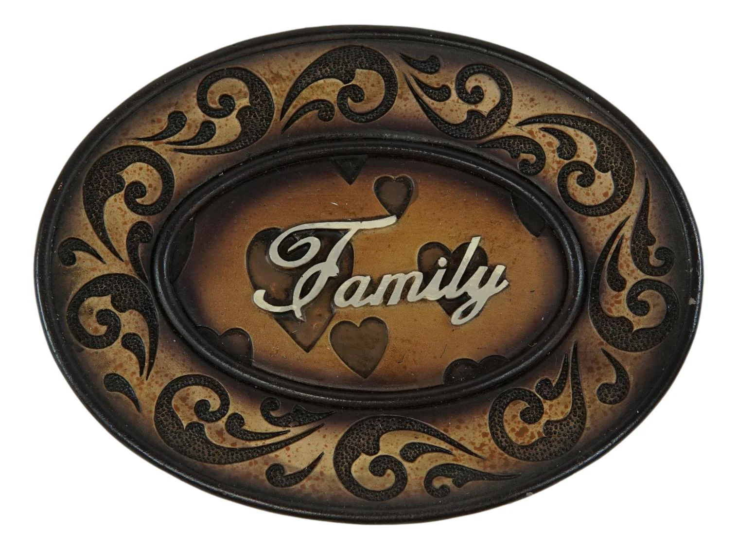 Rustic Tuscany Scroll Family Love Tumbler Cup Soap Dish & Toothbrush Holder Set - Image 5