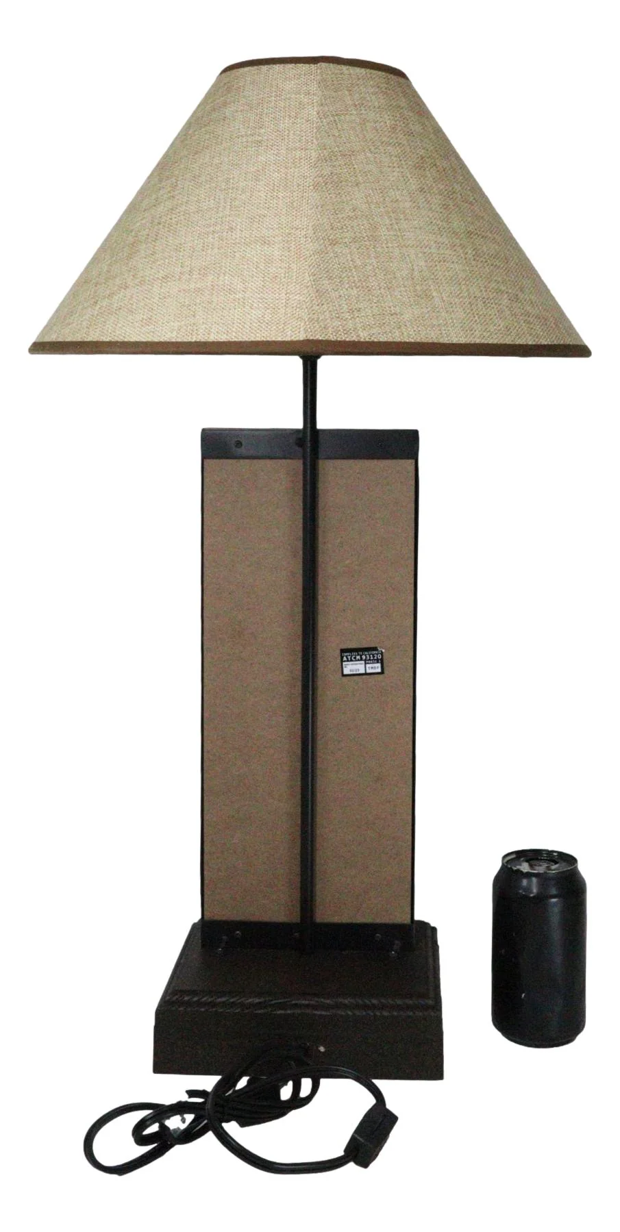 Rustic Western Black Bears In Forest Wood And Metal Bedside Desktop Table Lamp - Image 8