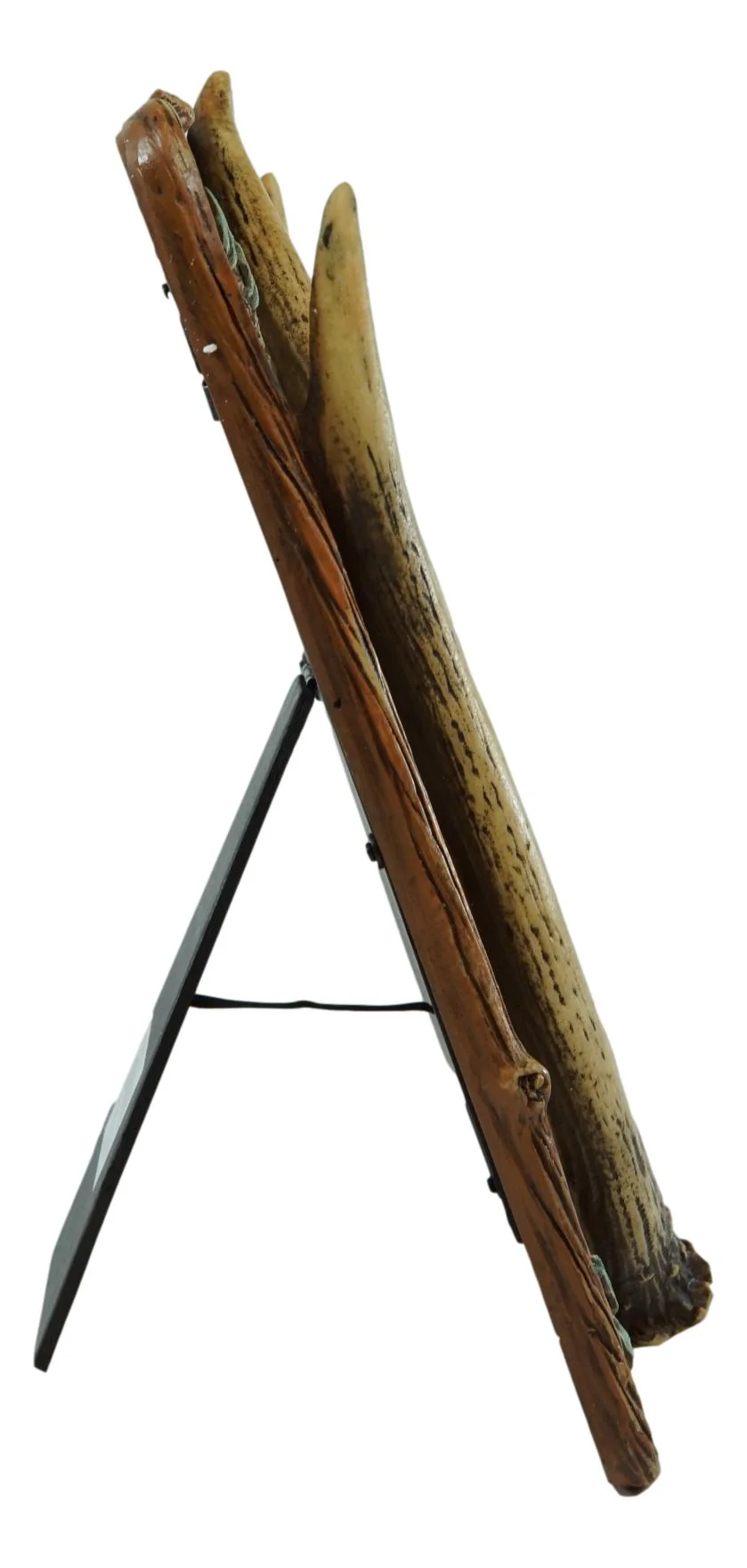 Rustic Western Buckhorn Stag Deer Antlers Easel Back 5X7 Picture Frame Sculpture - Image 2