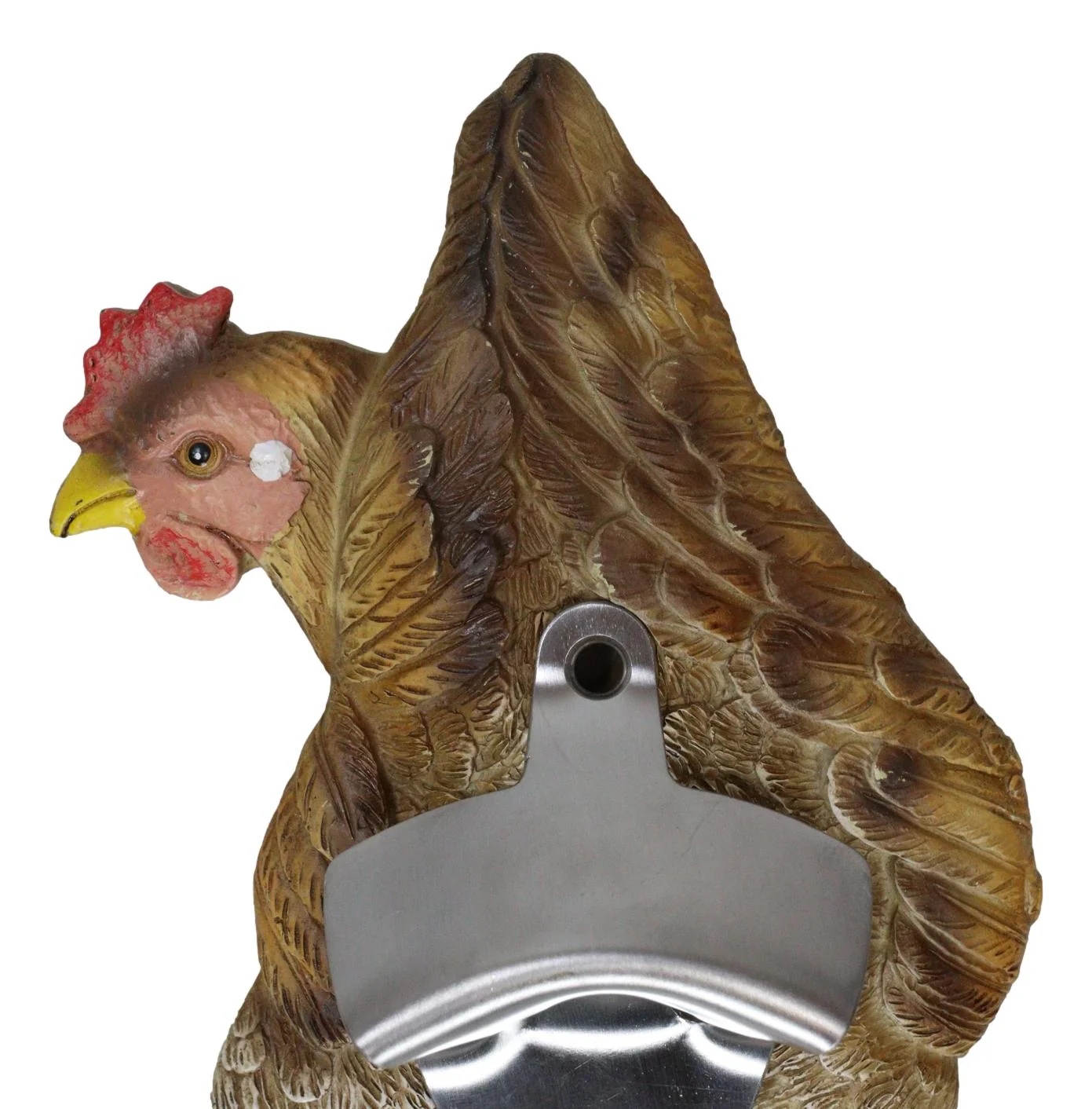 Rustic Western Country Farm Chicken Hen Butt Backside Wall Bottle Cap Opener - Image 5