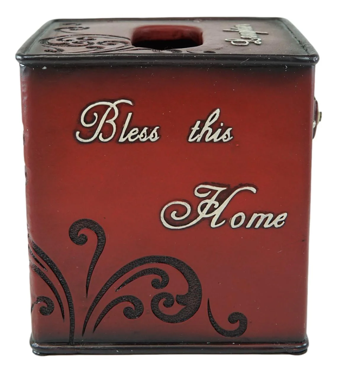 Rustic Western Family Love Bless This Home Scroll And Heart Tissue Box Cover - Image 6