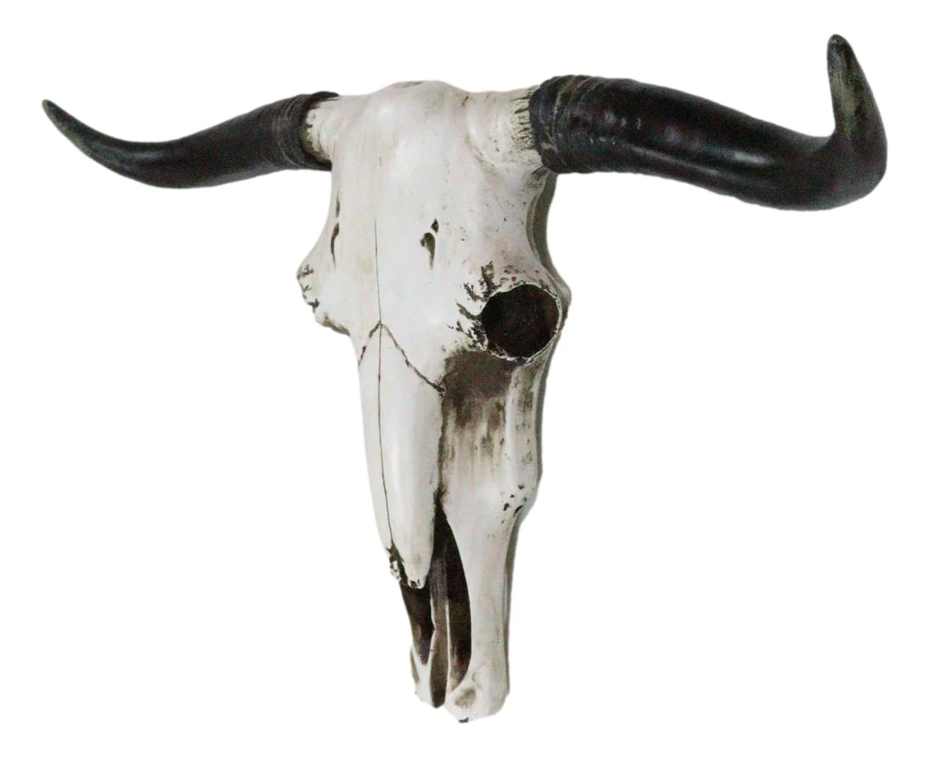 Rustic Western Longhorn Bull Cow Steer Head Skull Wall Decor Plaque 20.5"L - Image 4