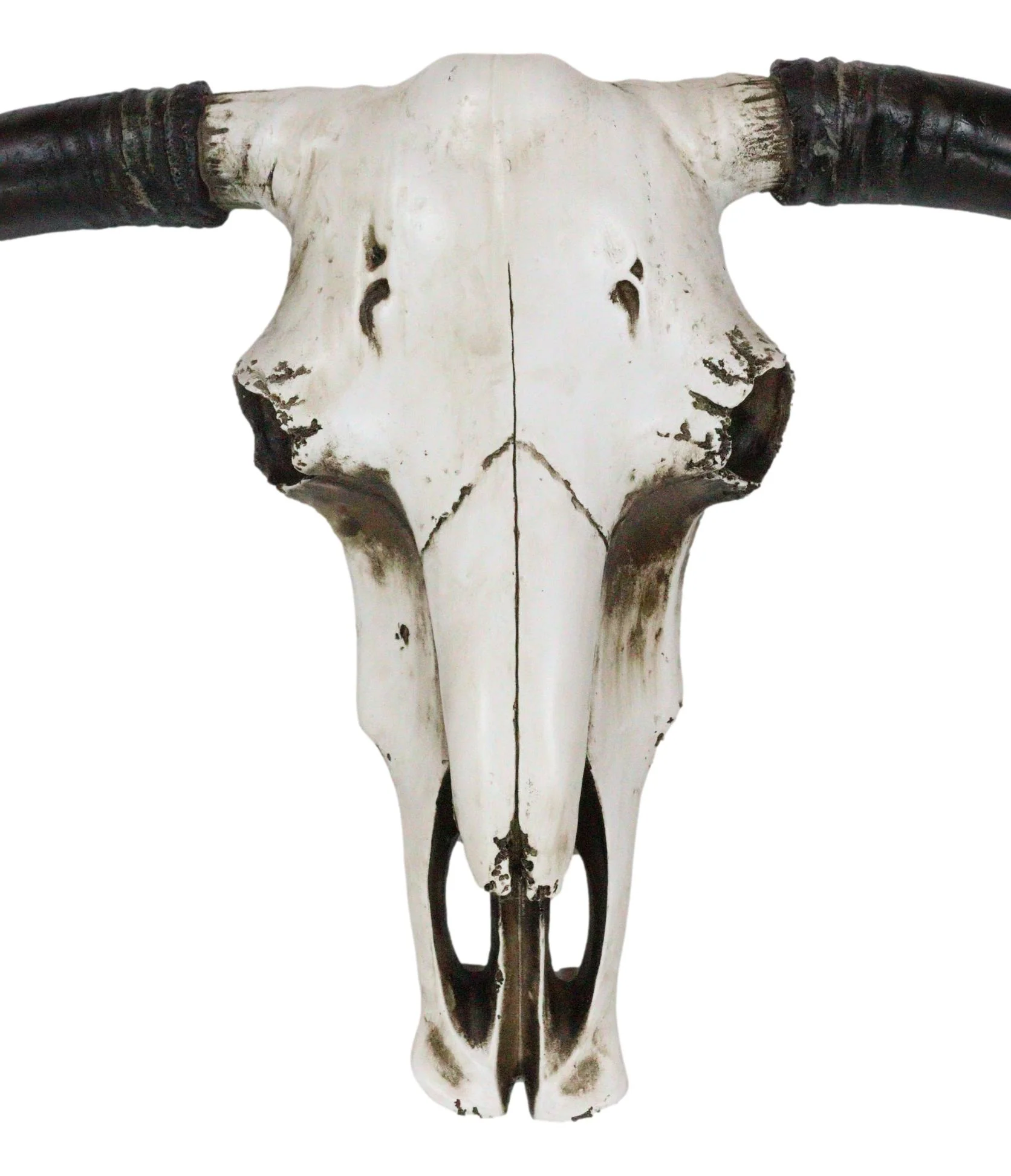 Rustic Western Longhorn Bull Cow Steer Head Skull Wall Decor Plaque 20.5"L - Image 5