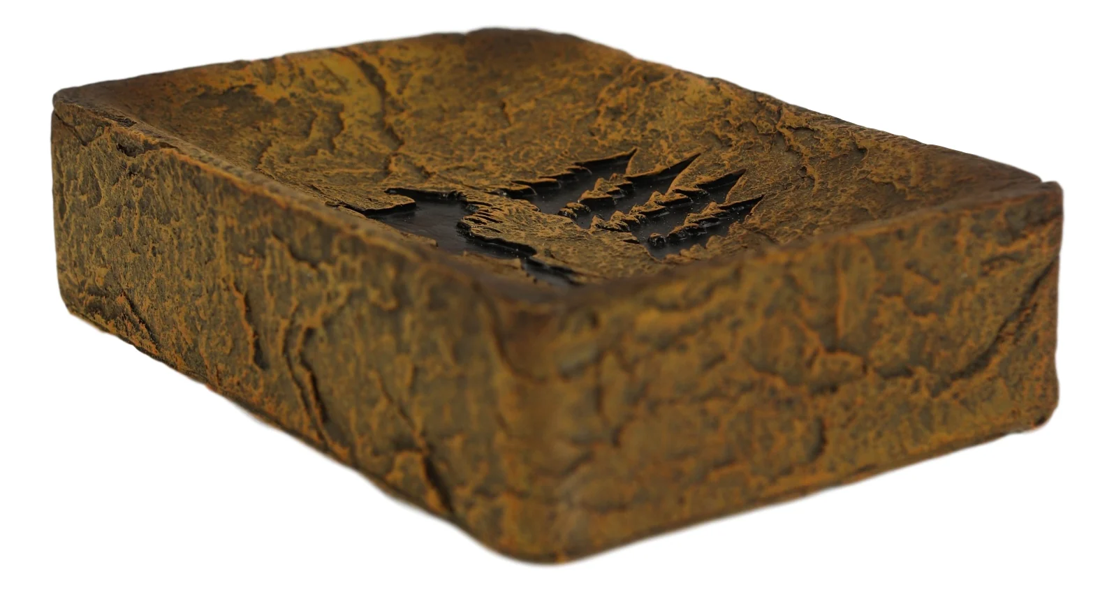 Rustic Western Mustang Horse Pine Trees Silhouette Bar Soap Dish Holder Figurine - Image 2