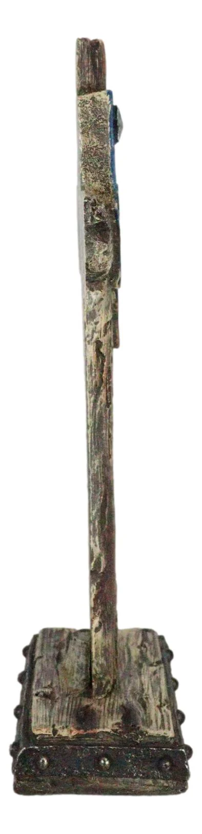 Rustic Western Patriotic Lone Star State Map God Bless Texas Standing Cross - Image 5