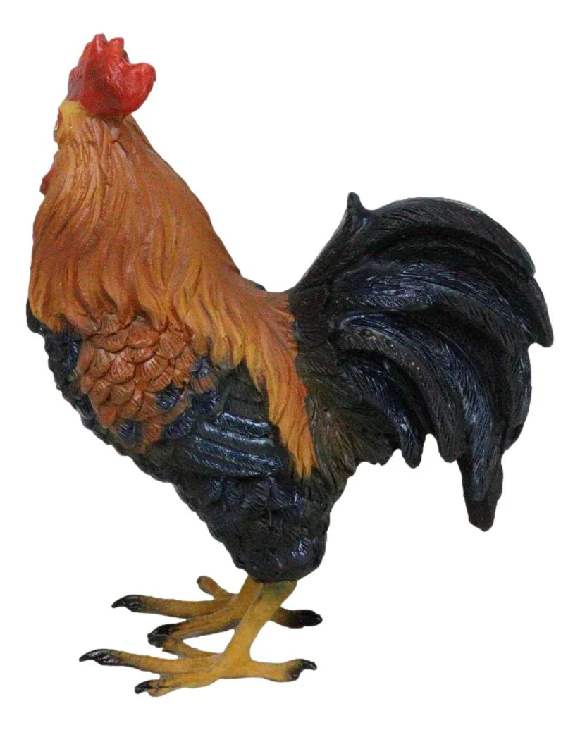 Rustic Western Proud Country Farm Colorful Chicken Rooster Figurine 5.25" Tall - Image 4