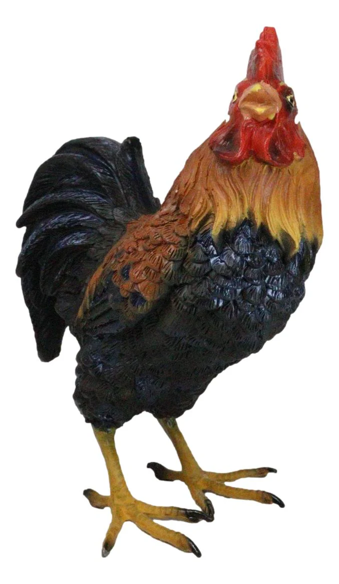 Rustic Western Proud Country Farm Colorful Chicken Rooster Figurine 5.25" Tall - Image 5