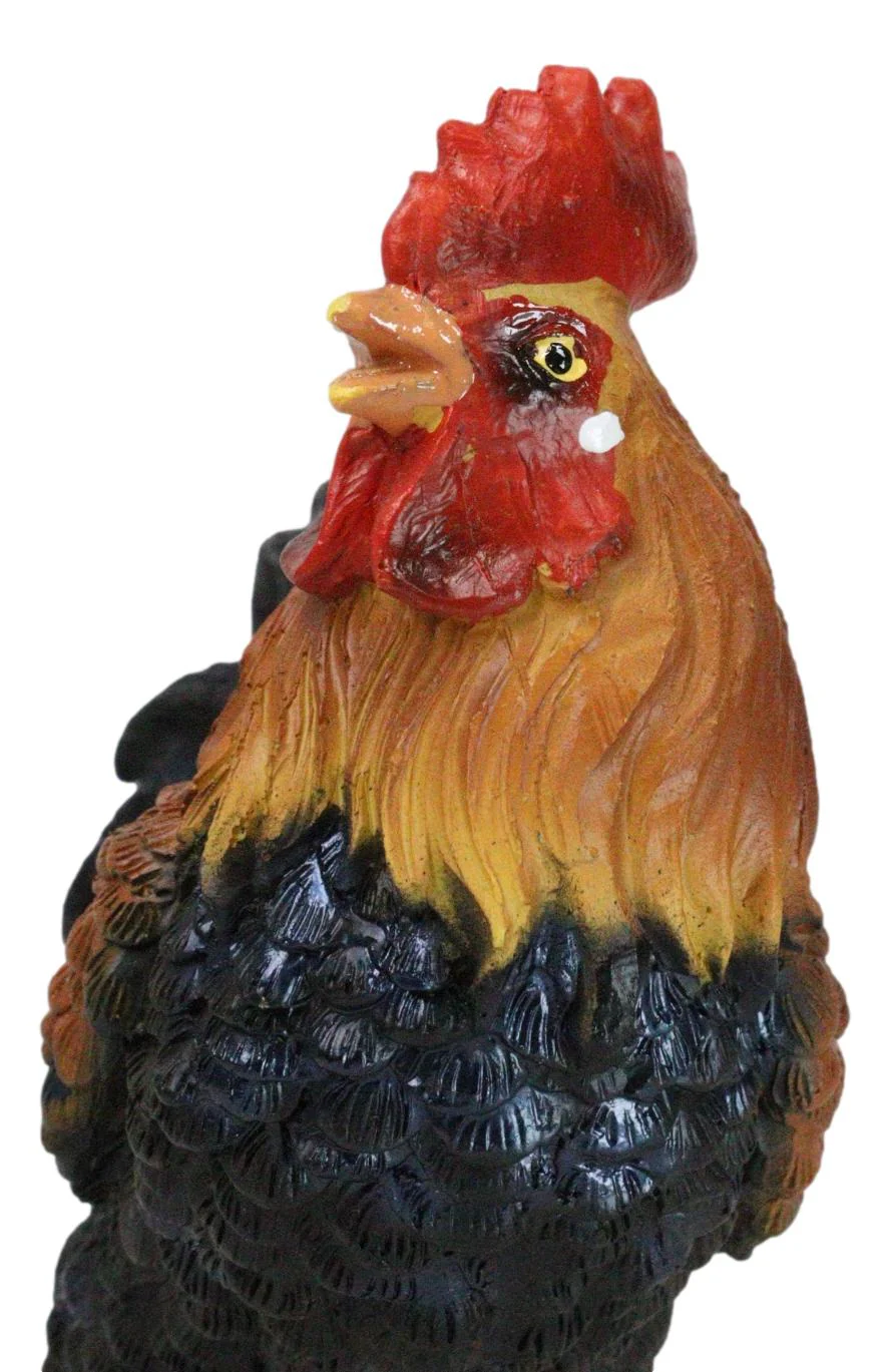 Rustic Western Proud Country Farm Colorful Chicken Rooster Figurine 5.25" Tall - Image 6