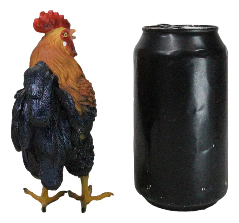Rustic Western Proud Country Farm Colorful Chicken Rooster Figurine 5.25" Tall - Image 8