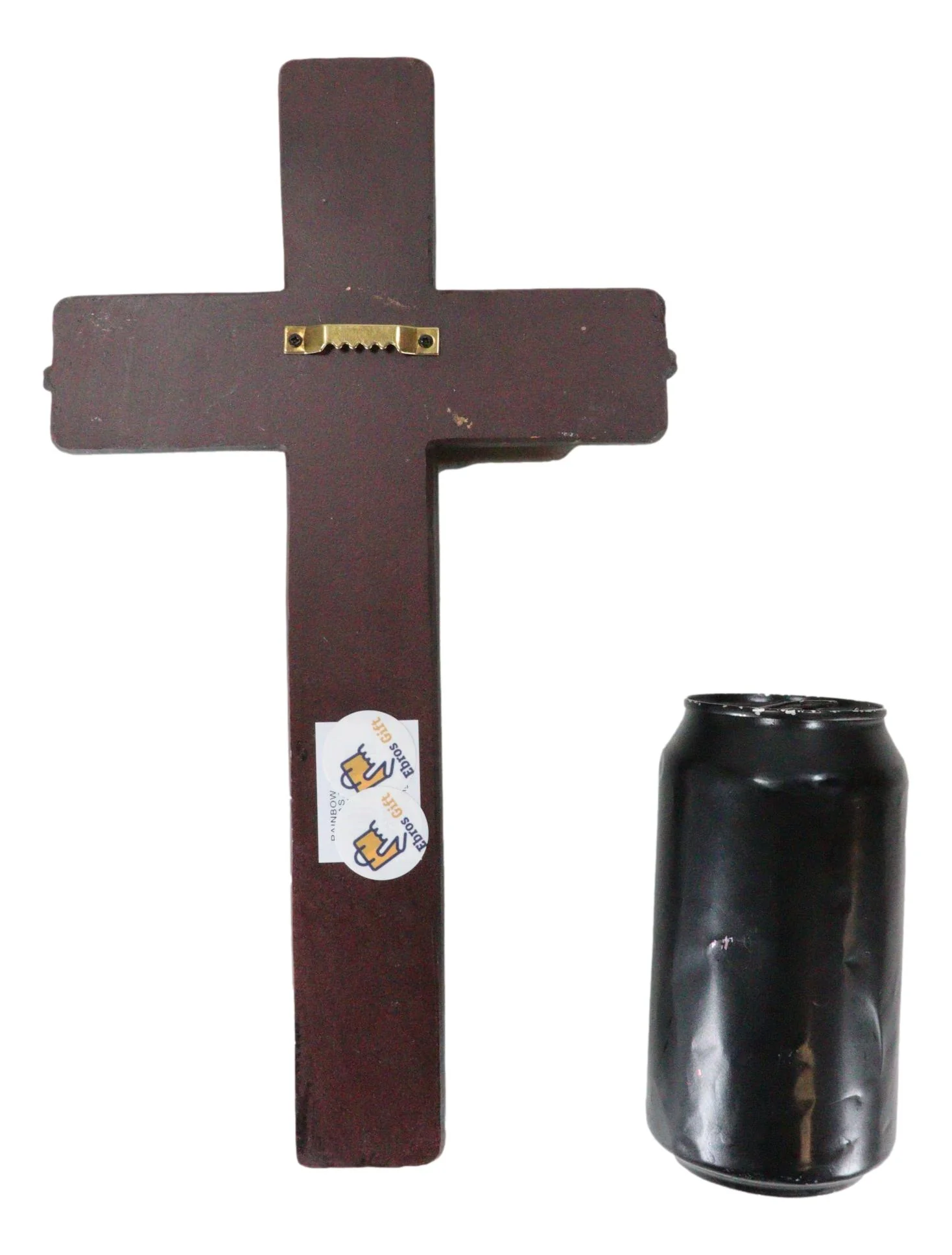 Rustic Western Turquoise Gems Silver Conchos Tooled Leather Wall Cross Decor - Image 7