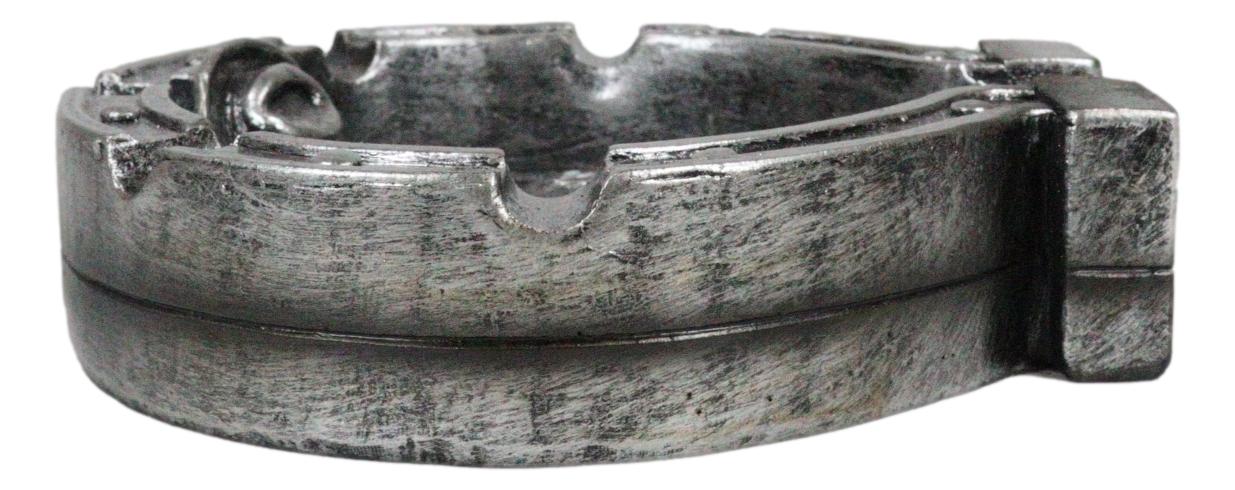 Rustic Western Wild West Smoke Lucky Horseshoe Horse Cowboy Hat Ashtray Figurine - Image 4