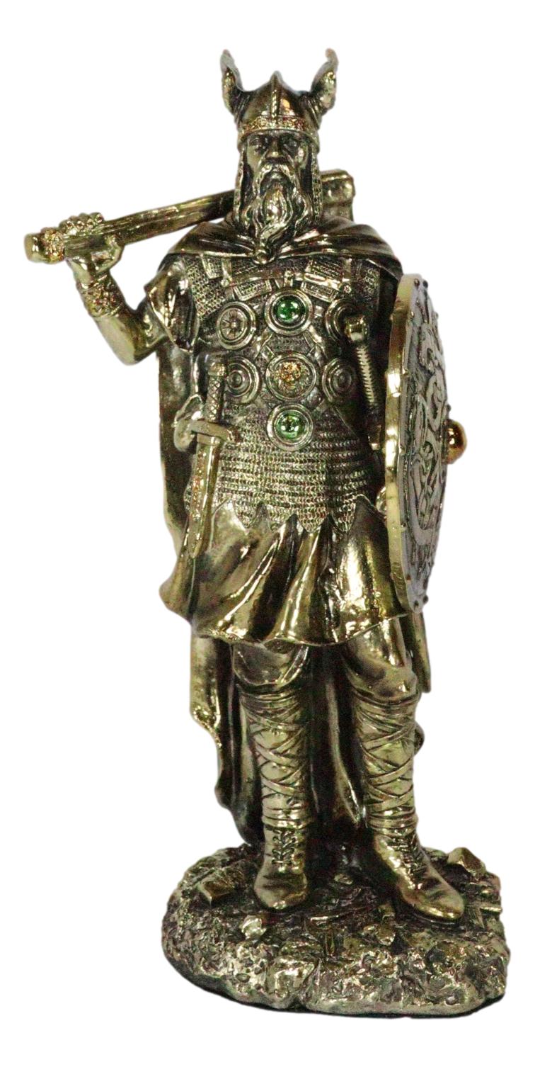 Seafarer Viking Eagle Berserker Warrior with Battle Axe And Shield Figurine - Image 2