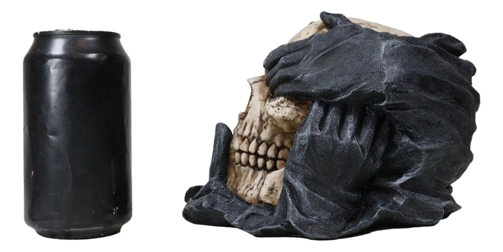 See Hear Speak No Evil Skull Deathly Gallows Gothic Grim Pantomime Figurine - Image 8