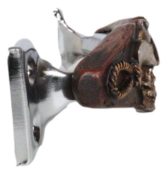 Set of 2 Country Western Cowboy Skull With Gallow Ropes Drawer Handle Bar Pulls - Image 8
