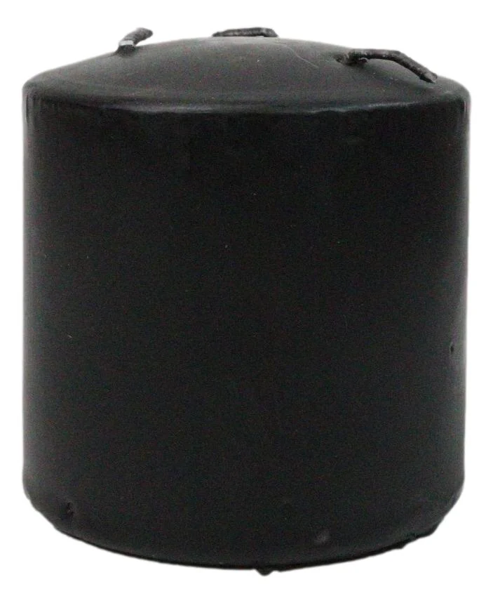 Set of 2 Gothic Vampire Blood Black Unscented Pillar Candles that Bleed Red 3" H - Image 5