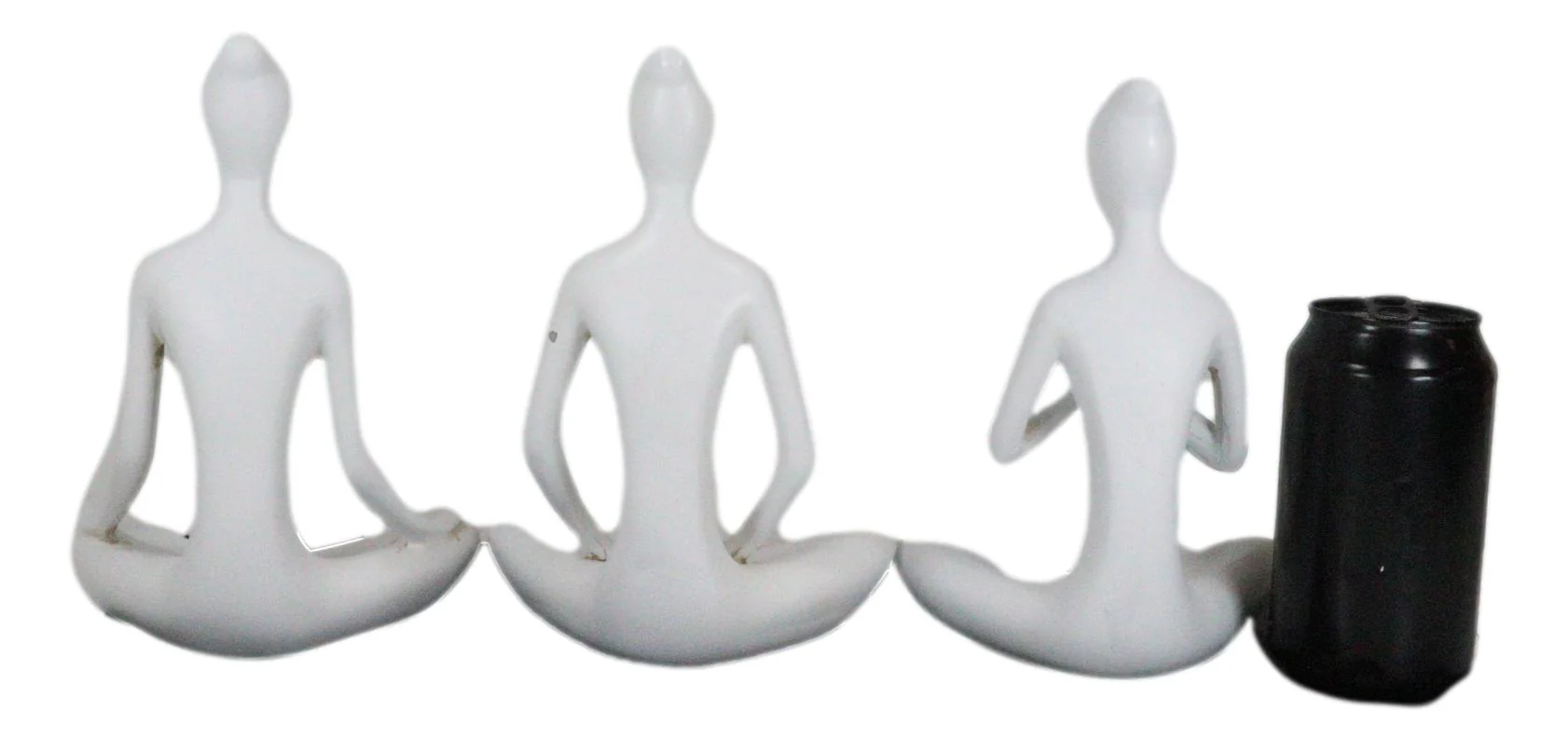 Set of 3 Zen Calming Meditation Women Yoga Mudra Poses Abstract Figurines - Image 5