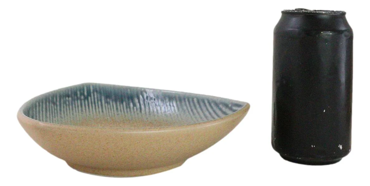 Set Of 5 Blue River Ao Nagashi Appetizer Salad Triangular Deep Serving Plates - Image 5