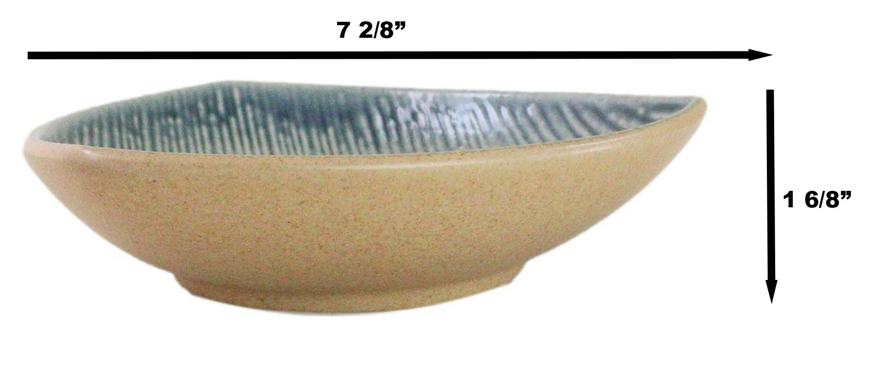 Set Of 5 Blue River Ao Nagashi Appetizer Salad Triangular Deep Serving Plates - Image 6