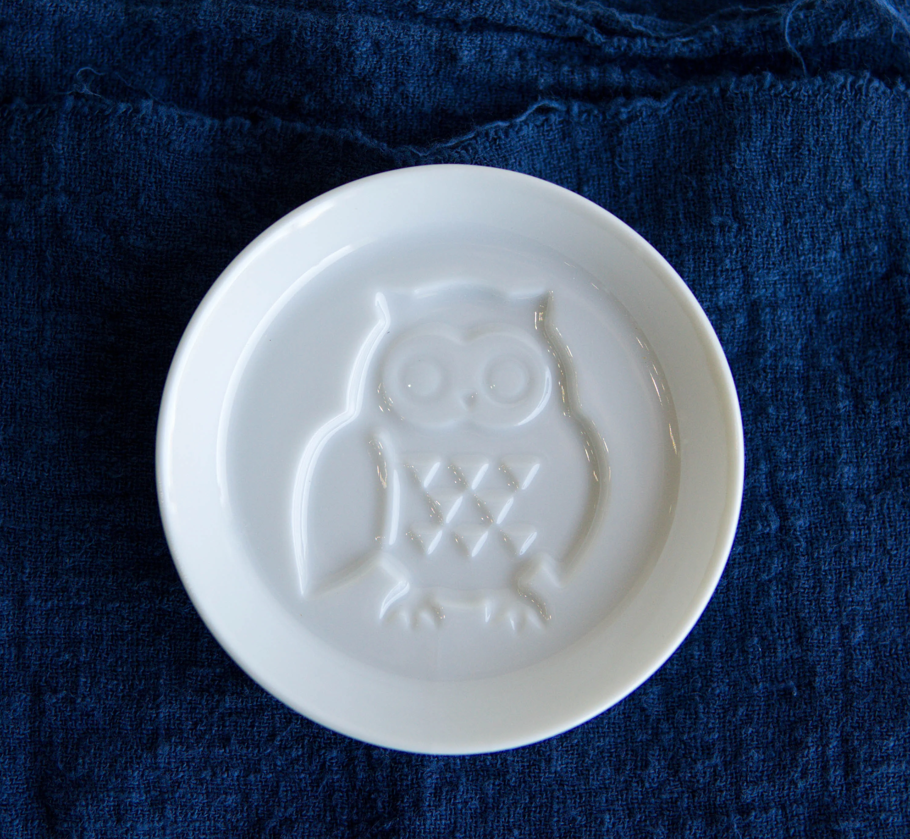 Set Of 6 Japanese White Porcelain Owl Small Dipping Sauce Condiment Dishes Bowls - Image 8