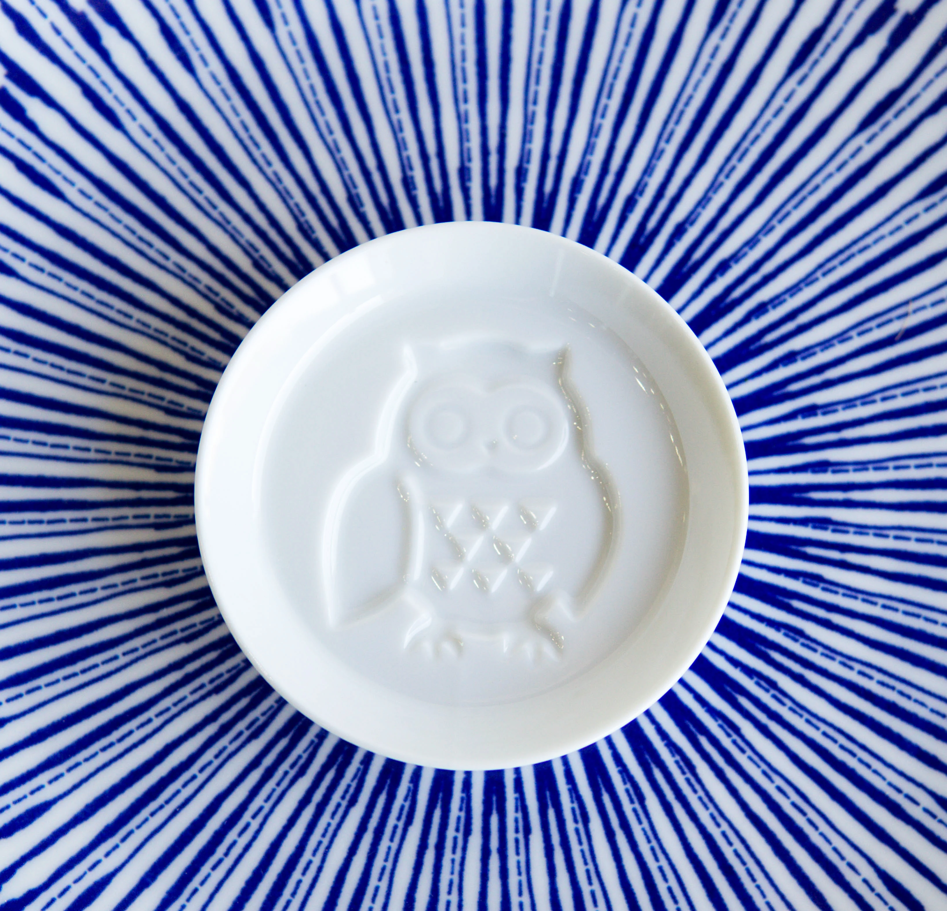 Set Of 6 Japanese White Porcelain Owl Small Dipping Sauce Condiment Dishes Bowls - Image 9