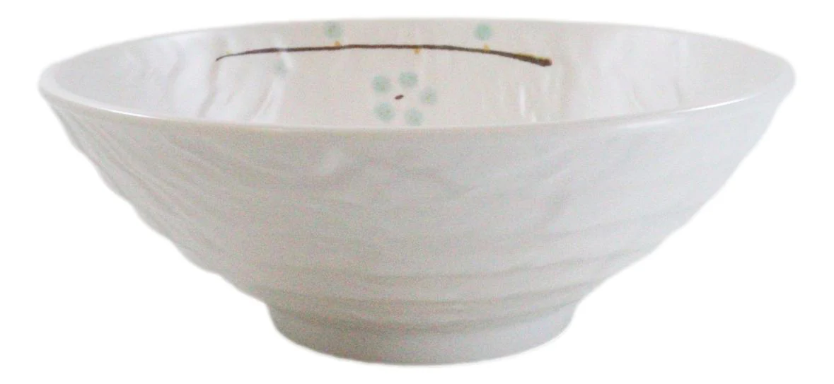 Set Of 6 Modern Yukino Hana Melamine Large Ramen Soup Pasta Salad Bowls 46oz 9"D - Image 6