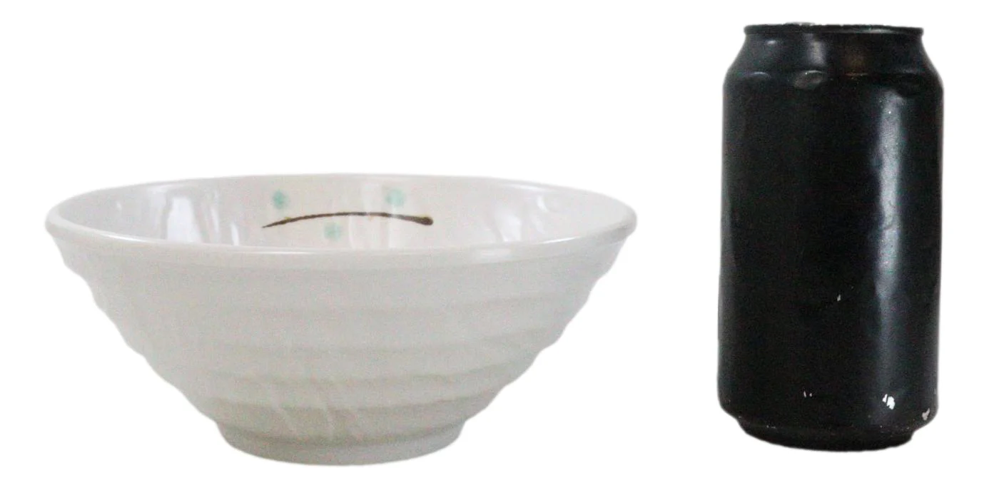 Set Of 6 Modern Yukino Hana Snowflakes Melamine Soup Pasta Salad Bowls 26oz - Image 7