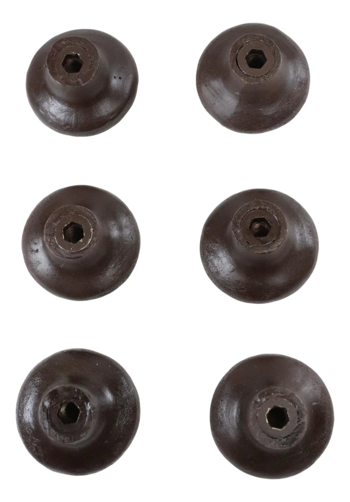 Set Of 6 Western Rustic Faux Tooled Leather Green Borders Cabinet Door Knobs - Image 4