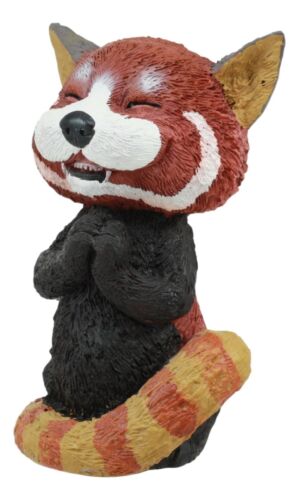 Sinister Pets TeeHee Grinning Red Panda Figurine 4"Tall Whimsical Comical Animal - Image 3