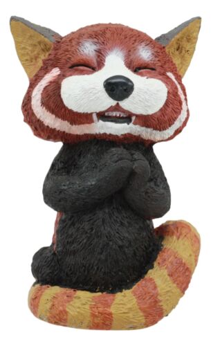 Sinister Pets TeeHee Grinning Red Panda Figurine 4"Tall Whimsical Comical Animal - Image 4