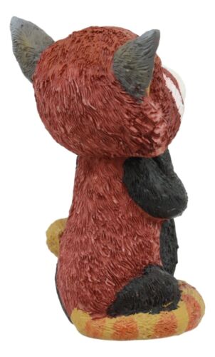 Sinister Pets TeeHee Grinning Red Panda Figurine 4"Tall Whimsical Comical Animal - Image 5