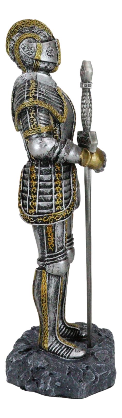 Sir Percival Standing Medieval Knight W/ Excalibur Sword Letter Opener Figurine - Image 7