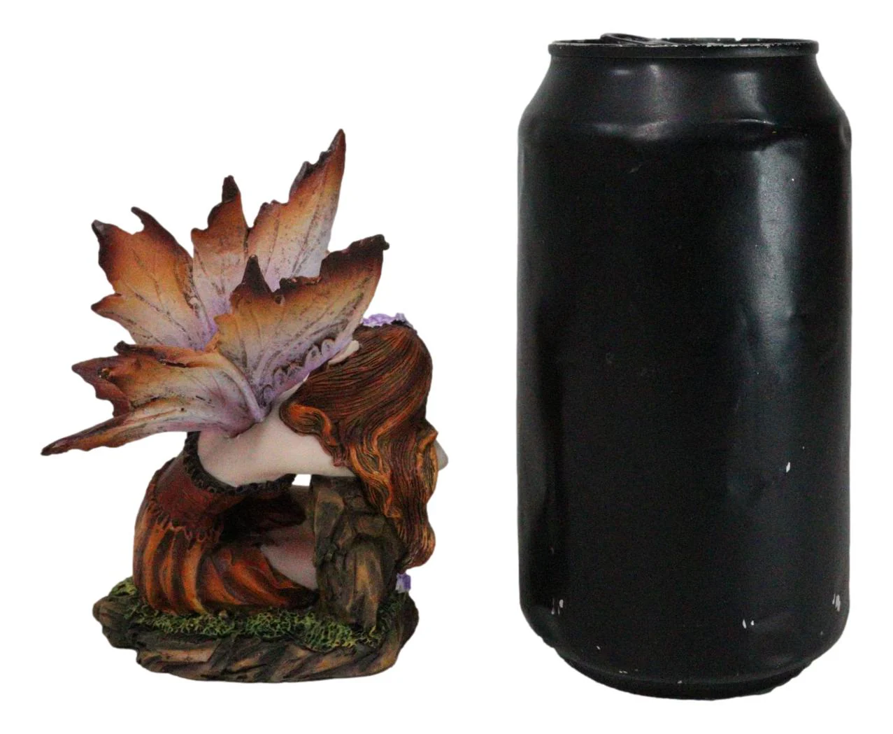 Sleeping Autumn Fall Pumpkin Orange Girl Fae Fairy In Enchanted Garden Figurine - Image 8