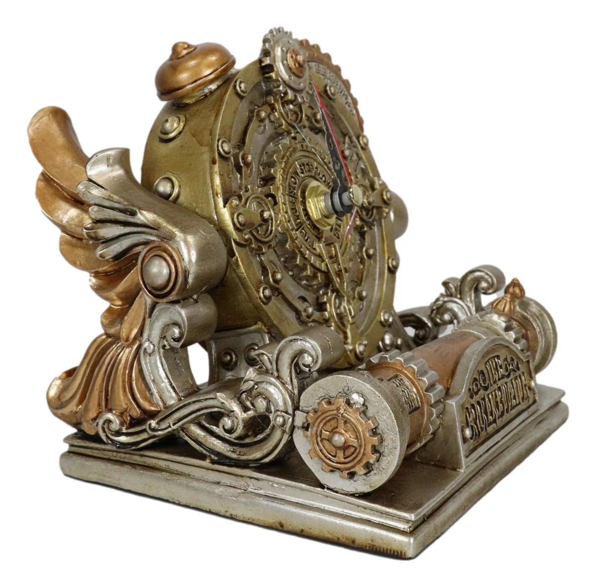 Steampunk Chronambulator Time Warp Machine With Painted Clockwork Desktop Clock - Image 6