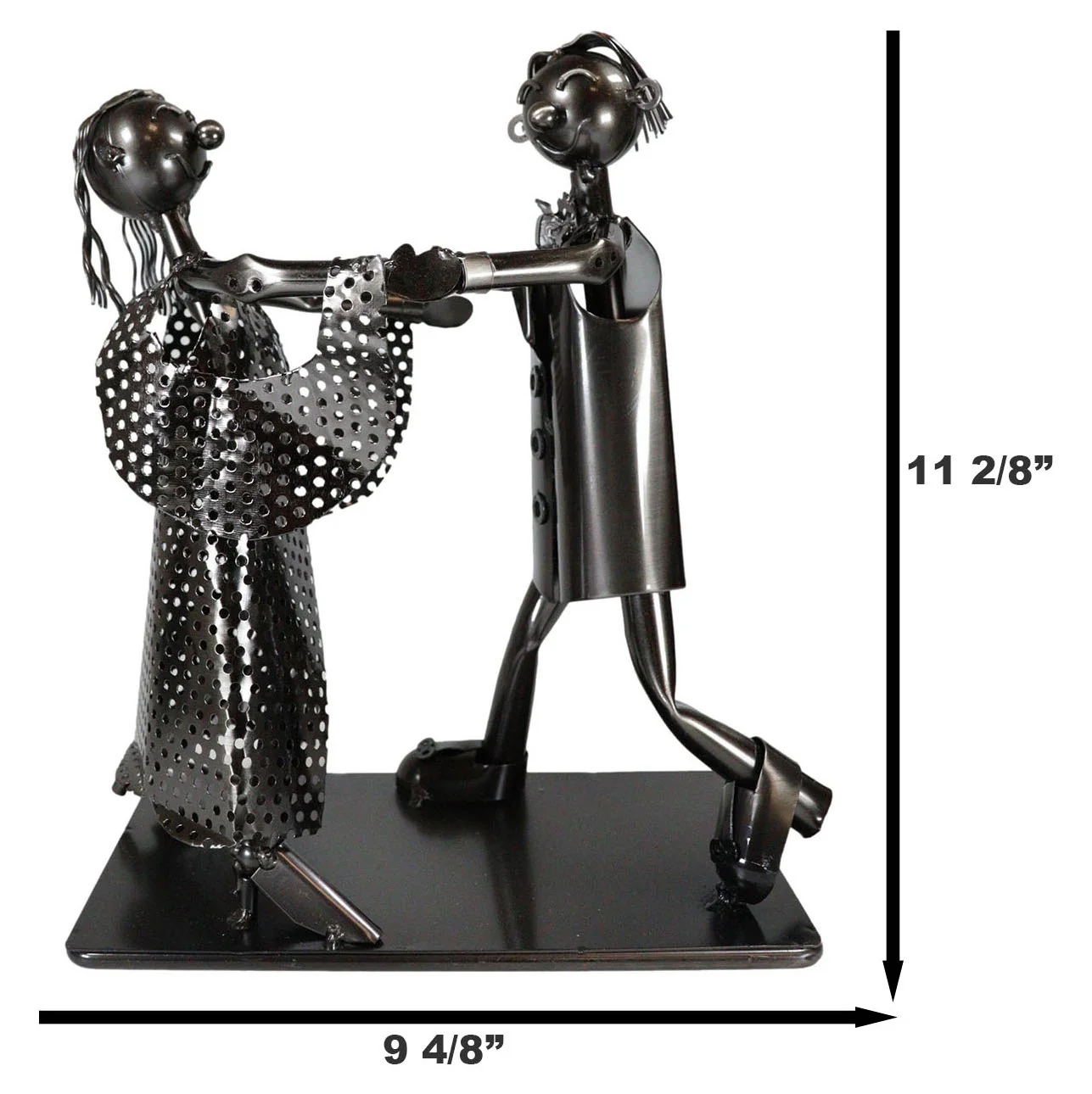 Tango Dancing Lover Couple Hand Made Metal Wine Bottle Holder Caddy Decor - Image 5