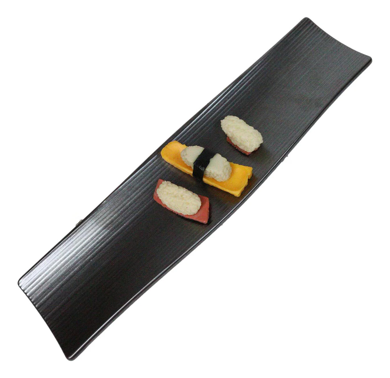 Tetsu Kesho Collection Large 16.5" Elongated Rectangular Wavy Serving Platter - Image 2