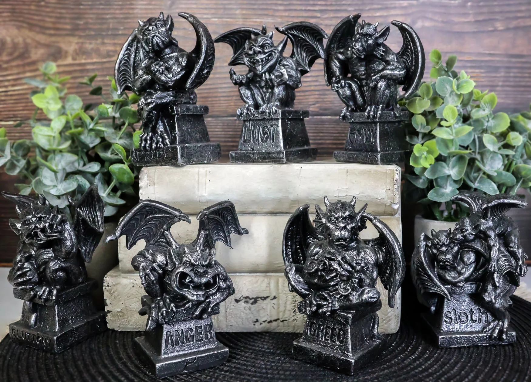 The Allegorical Seven Deadly Sins Gargoyle Figurine Set of 7 Wicked Gargoyles - Image 7