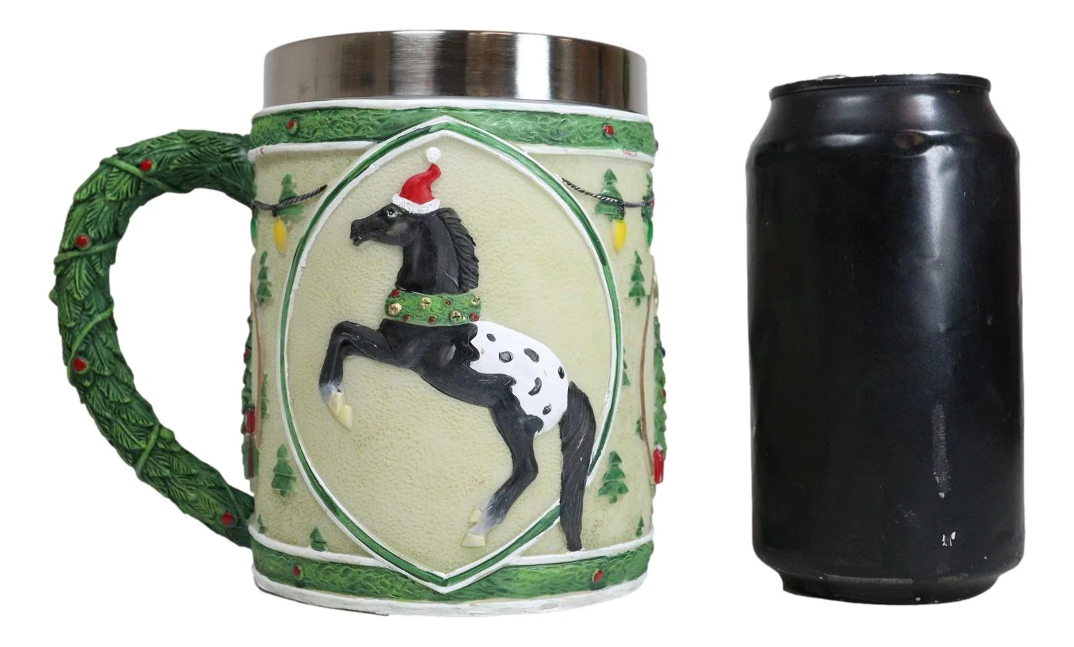The Trail Of Painted Ponies Appy Holidays Christmas Santa Horse Tankard Mug - Image 7