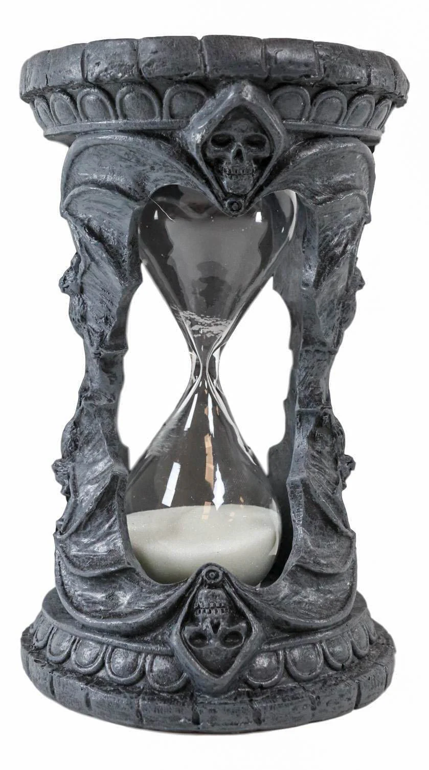 Ebros Time Waits For No Man Grim Reaper Vampire Bats Invertible Sand Timer Figurine - Image 4