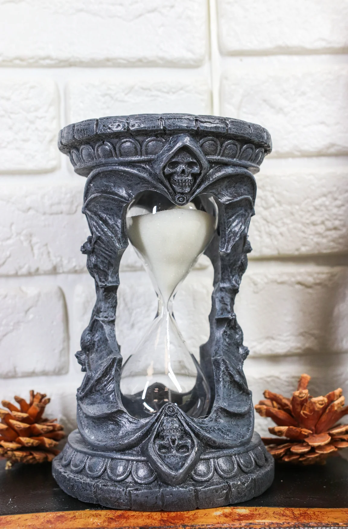 Ebros Time Waits For No Man Grim Reaper Vampire Bats Invertible Sand Timer Figurine - Image 5