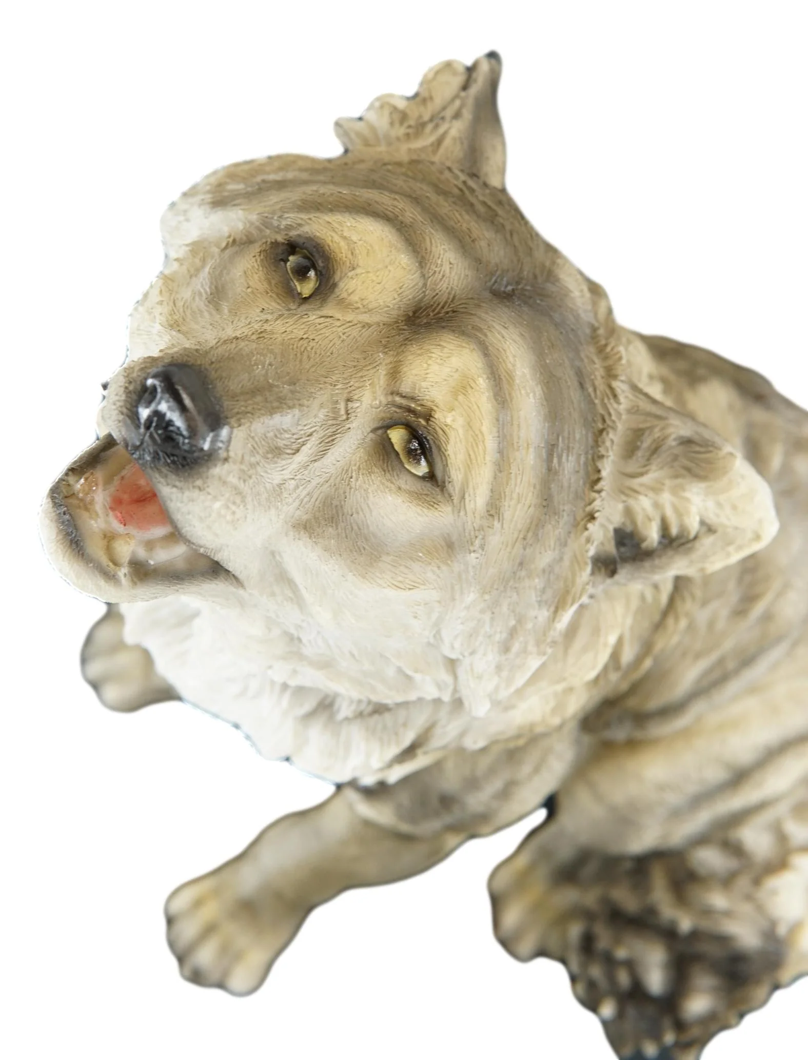 Tribal Pack Alpha Leader Akela Howling Gray Wolf Statue 14"H Spirit Wolves - Image 3