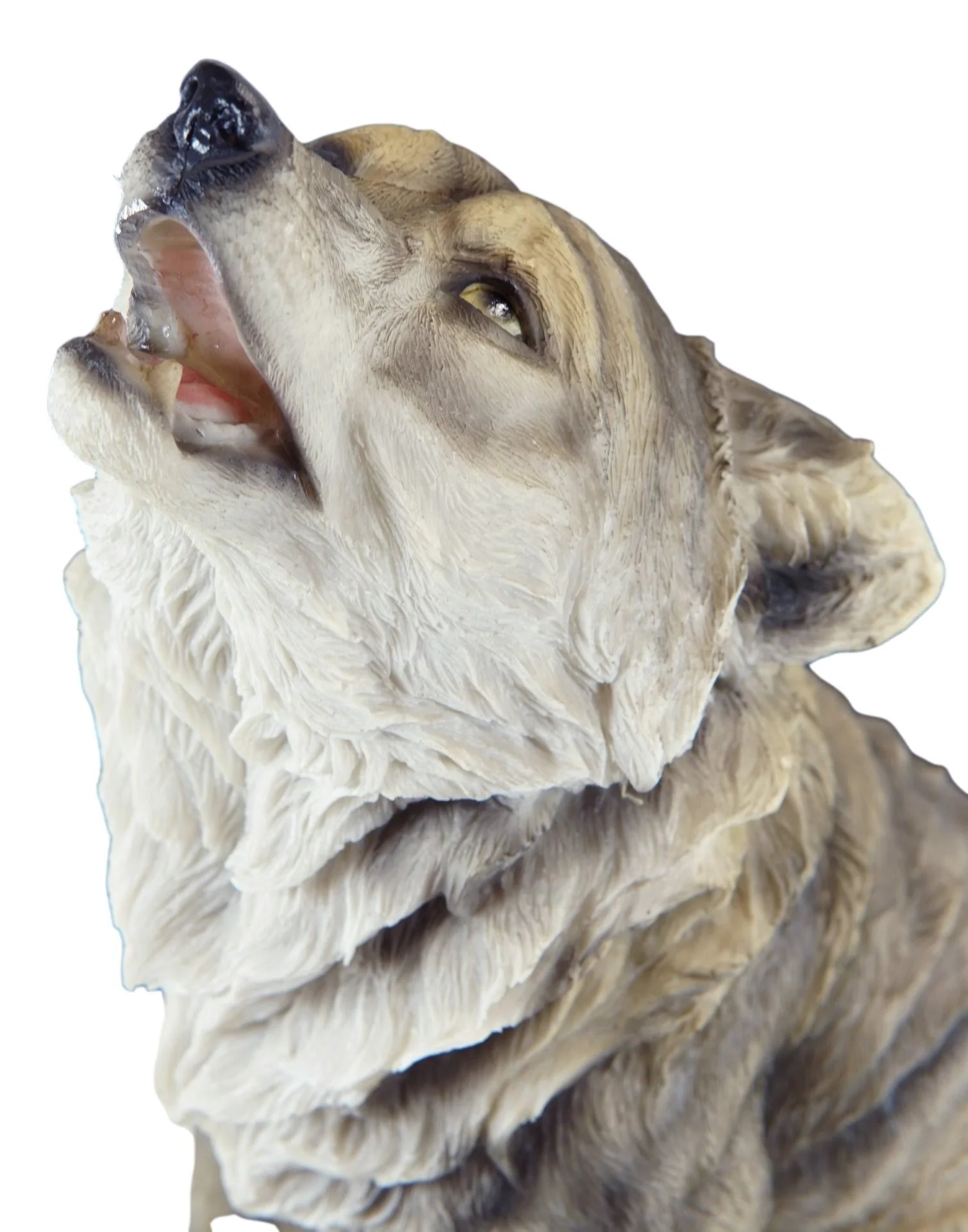 Tribal Pack Alpha Leader Akela Howling Gray Wolf Statue 14"H Spirit Wolves - Image 5