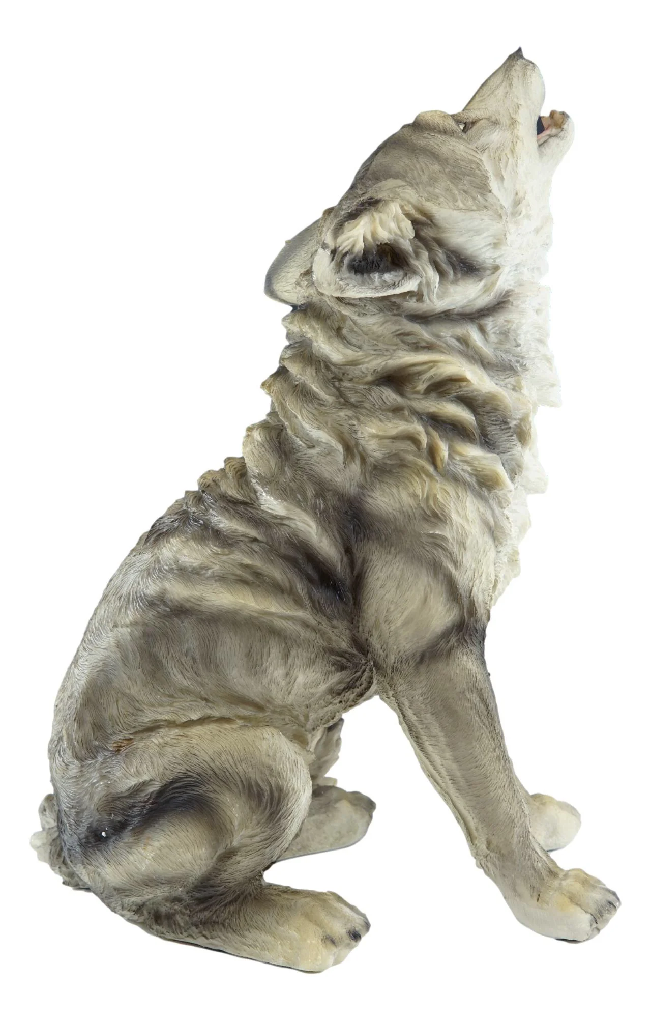 Tribal Pack Alpha Leader Akela Howling Gray Wolf Statue 14"H Spirit Wolves - Image 7