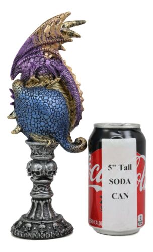 Twilight Perching Dragon On Alchemy Skulls Eye Of Sauron Ocular Tower Figurine - Image 6